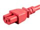 View product image Monoprice Heavy Duty Power Cable - IEC 60320 C14 to IEC 60320 C15, 14AWG, 15A/1875W, SJT, 125V, Red, 6ft - image 6 of 6