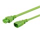 View product image Monoprice Heavy Duty Power Cable - IEC 60320 C14 to IEC 60320 C15, 14AWG, 15A/1875W, SJT, 125V, Green, 6ft - image 2 of 6