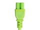 View product image Monoprice Heavy Duty Power Cable - IEC 60320 C14 to IEC 60320 C15, 14AWG, 15A/1875W, SJT, 125V, Green, 6ft - image 3 of 6