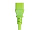 View product image Monoprice Heavy Duty Power Cable - IEC 60320 C14 to IEC 60320 C15, 14AWG, 15A/1875W, SJT, 125V, Green, 6ft - image 4 of 6
