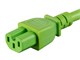 View product image Monoprice Heavy Duty Power Cable - IEC 60320 C14 to IEC 60320 C15, 14AWG, 15A/1875W, SJT, 125V, Green, 6ft - image 5 of 6