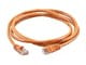 View product image Monoprice Cat5e 5ft Orange Patch Cable, UTP, 24AWG, 350MHz, Pure Bare Copper, Snagless RJ45, Fullboot Series Ethernet Cable - image 1 of 3