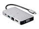 View product image Monoprice Consul Series USB-C HDMI Adapter with VGA, Gigabit Ethernet, 2-Port USB 3.0, USB-C 100W PD 3.0 - image 2 of 6