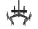 View product image Monoprice Commercial Series Adjustable Triple Sided Ceiling TV Mount Bracket, For LED Displays 32in to 65in, Max Weight 66lbs per Screen - image 3 of 6