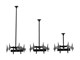 View product image Monoprice Commercial Series Adjustable Triple Sided Ceiling TV Mount Bracket, For LED Displays 32in to 65in, Max Weight 66lbs per Screen - image 5 of 6