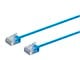 View product image Monoprice Micro SlimRun Cat6 Ethernet Patch Cable - Stranded, 550MHz, UTP, Pure Bare Copper Wire, 32AWG, 1ft, Blue - image 1 of 4