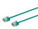 View product image Monoprice Micro SlimRun Cat6 Ethernet Patch Cable - Stranded, 550MHz, UTP, Pure Bare Copper Wire, 32AWG, 1ft, Green - image 1 of 4