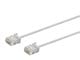 View product image Monoprice Micro SlimRun Cat6 Ethernet Patch Cable - Stranded, 550MHz, UTP, Pure Bare Copper Wire, 32AWG, 1ft, Gray - image 1 of 4