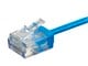 View product image Monoprice Micro SlimRun Cat6 Ethernet Patch Cable - Stranded, 550MHz, UTP, Pure Bare Copper Wire, 32AWG, 7ft, Blue - image 3 of 4