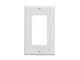 View product image Monoprice 1-Gang D?cor Wall Plate, White, 4.5&#34;x2.75&#34;x0.25&#34;, w/Screws (White Coated Screw Head) - image 1 of 2