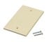 View product image Monoprice 1-Gang Blank Wall Plate, Ivory, 4.5&#34;x2.75&#34;x0.2&#34;, w/Screws (Ivory Coated Screw Head) - image 2 of 2