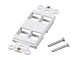View product image Monoprice D?cor Insert for Keystone, 4-Port, White, 4&#34;x1.4&#34;x0.25&#34;, w/Screws (White Coated Screw Head) - image 2 of 2