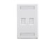 View product image Wall Plate for Keystone with Label Window, 2 Hole, White - image 1 of 2