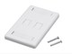View product image Wall Plate for Keystone with Label Window, 2 Hole, White - image 2 of 2