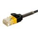View product image Monoprice SlimRun Cat6 Reinforced Ethernet Patch Cable, Snagless RJ45, Stranded, 550MHz, UTP, Pure Bare Copper Wire, 30AWG, 1ft, Black - image 3 of 4