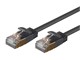 View product image SlimRun Cat6A Ethernet Patch Cable - Snagless RJ45, Stranded, S/STP, Pure Bare Copper Wire, 36AWG, 0.5m, Black, 5 pack - image 1 of 4