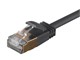 View product image SlimRun Cat6A Ethernet Patch Cable - Snagless RJ45, Stranded, S/STP, Pure Bare Copper Wire, 36AWG, 0.5m, Black, 5 pack - image 3 of 4