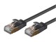 View product image SlimRun Cat6A Ethernet Patch Cable - Snagless RJ45, Stranded, S/STP, Pure Bare Copper Wire, 36AWG, 2m, Black, 5 pack - image 1 of 4