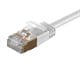 View product image SlimRun Cat6A Ethernet Patch Cable - Snagless RJ45, Stranded, S/STP, Pure Bare Copper Wire, 36AWG, 7m, White, 5 pack - image 3 of 4