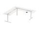 View product image Workstream by Monoprice Triple-Motor Height-Adjustable Sit-Stand L-Shaped Corner Desk Frame, White - image 1 of 6