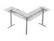 View product image Monoprice Triple-Motor Height-Adjustable Sit-Stand L-Shaped Corner Desk Frame, Gray - image 4 of 6