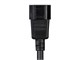 View product image Monoprice Heavy Duty Extension Cord - IEC 60320 C14 to IEC 60320 C13, 14AWG, 15A/1875W, SJT, 100-250V, Black, 1ft - image 5 of 6