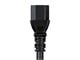 View product image Monoprice Heavy Duty Extension Cord - IEC 60320 C14 to IEC 60320 C13, 14AWG, 15A/1875W, SJT, 100-250V, Black, 1ft - image 6 of 6
