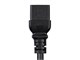 View product image Monoprice Power Cord - NEMA 5-15P to IEC 60320 C19, 14AWG, 15A/1875W, 125V, 3-Prong, Black, 10ft - image 5 of 6