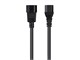 View product image Monoprice Heavy Duty Extension Cord - IEC 60320 C14 to IEC 60320 C13, 14AWG, 15A/1875W, SJT, 100-250V, Black, 2ft - image 2 of 6