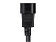 View product image Monoprice Heavy Duty Extension Cord - IEC 60320 C14 to IEC 60320 C13, 14AWG, 15A/1875W, SJT, 100-250V, Black, 2ft - image 5 of 6