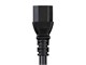 View product image Monoprice Heavy Duty Extension Cord - IEC 60320 C14 to IEC 60320 C13, 14AWG, 15A/1875W, SJT, 100-250V, Black, 2ft - image 6 of 6