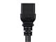 View product image Monoprice Heavy Duty Power Cord - NEMA 5-20P to IEC 60320 C19, 12AWG, 20A/2500W, SJT, 125V, Black, 6ft - image 5 of 6