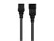 View product image Monoprice Heavy Duty Extension Cord - IEC 60320 C20 to IEC 60320 C19, 12AWG, 20A, SJTW, 250V, Black, 6ft - image 2 of 6