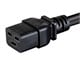 View product image Monoprice Heavy Duty Extension Cord - IEC 60320 C20 to IEC 60320 C19, 12AWG, 20A, SJTW, 250V, Black, 6ft - image 3 of 6