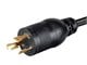 View product image Monoprice Heavy Duty Power Cord - Locking NEMA L5-20P to NEMA 5-15/20R, 12AWG, 20A/2500W, SJTW, 125V, Black, 2ft - image 4 of 6