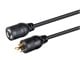 View product image Monoprice Heavy Duty Extension Cord - Locking NEMA L5-20P to NEMA L5-20R, 12AWG, 20A/2500W, SJT, 125V, Black, 10ft - image 1 of 6