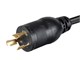View product image Monoprice Heavy Duty Extension Cord - Locking NEMA L5-20P to NEMA L5-20R, 12AWG, 20A/2500W, SJT, 125V, Black, 12ft - image 4 of 6