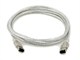 View product image Monoprice IEEE-1394 FireWire i.LINK DV Cable 6P-6P M/M, 6ft, Clear - image 1 of 2