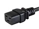 View product image Monoprice Power Cord - IEC 60320 C14 to IEC 60320 C19, 14AWG, 15A/1875W, SJT, 100-250V, Black, 1ft - image 4 of 6