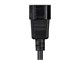 View product image Monoprice Power Cord - IEC 60320 C14 to IEC 60320 C19, 14AWG, 15A/1875W, SJT, 100-250V, Black, 1ft - image 5 of 6