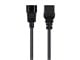 View product image Monoprice Power Cord - IEC 60320 C14 to IEC 60320 C19, 14AWG, 15A/1875W, SJT, 100-250V, Black, 6ft - image 2 of 6