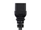 View product image Monoprice Power Cord - IEC 60320 C14 to IEC 60320 C19, 14AWG, 15A/1875W, SJT, 100-250V, Black, 6ft - image 6 of 6
