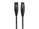 View product image Stage Right by Monoprice STARQUAD XLR Microphone Cable, Optimized for Analog Audio - Gold Contacts, XLR-M to XLR-F, 24AWG, 3FT, Black - image 2 of 6