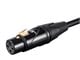 View product image Stage Right by Monoprice STARQUAD XLR Microphone Cable, Optimized for Analog Audio - Gold Contacts, XLR-M to XLR-F, 24AWG, 3FT, Black - image 4 of 6