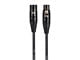View product image Stage Right by Monoprice STARQUAD XLR Microphone Cable, Optimized for Analog Audio - Gold Contacts, XLR-M to XLR-F, 24AWG, 25FT, Black - image 2 of 6