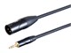 View product image Stage Right by Monoprice On Tour Cables - XLR Male to 1/8in TRS Male Connector, 24AWG, Black, 3ft - image 1 of 6