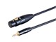 View product image Stage Right by Monoprice On Tour Cables - XLR Female to 1/8in TRS Male Connector, 24AWG, Black, 3ft - image 1 of 6