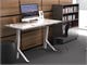 View product image Monoprice Single Motor Angled Electric Sit-Stand Desk Frame with Built-In Casters - image 6 of 6