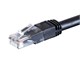 View product image Monoprice Cat6 7ft Black Outdoor Patch Cable, UTP, 24AWG, 550MHz, Pure Bare Copper, Molded Snagless RJ45, Zeroboot Series Ethernet Cable - image 3 of 4