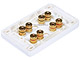 View product image Monoprice High Quality Banana Binding Post Wall Plate for 4 Speaker - Coupler Type - image 2 of 4
